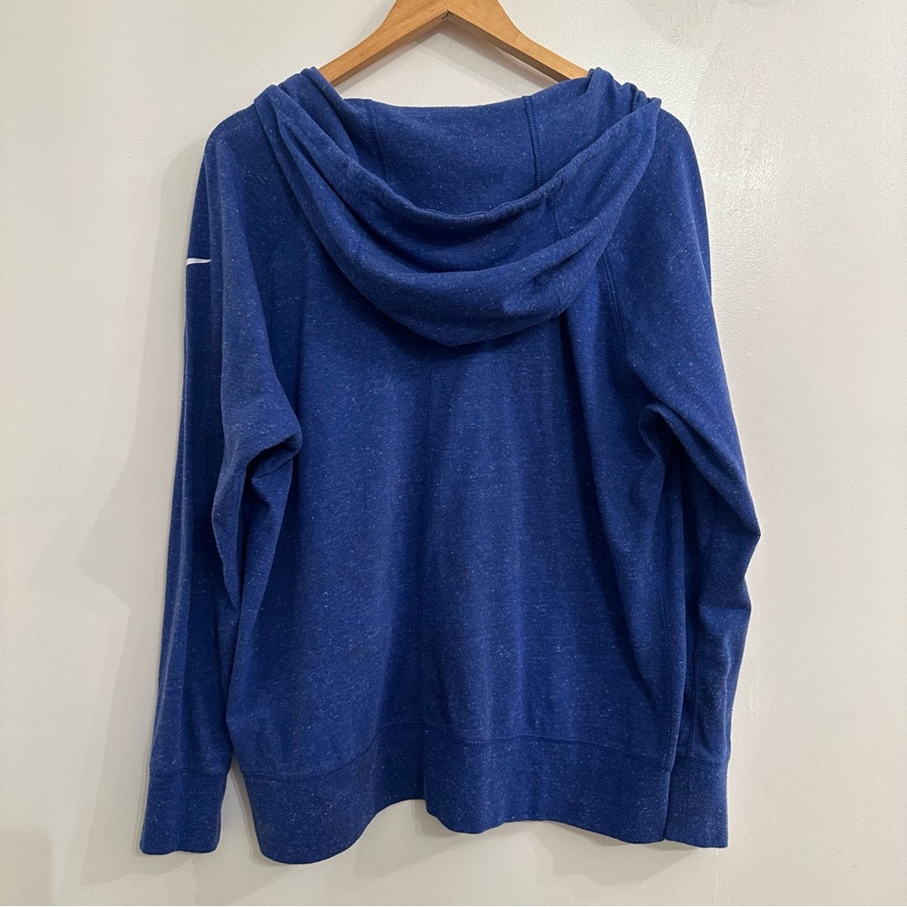 Nike NY Giants Zip Up Lightweight Hoodie Long Sleeve Heather Blue Women’s XXL - Picture 2 of 8